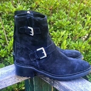 Aquatalia Omayda Suede Boots in Black